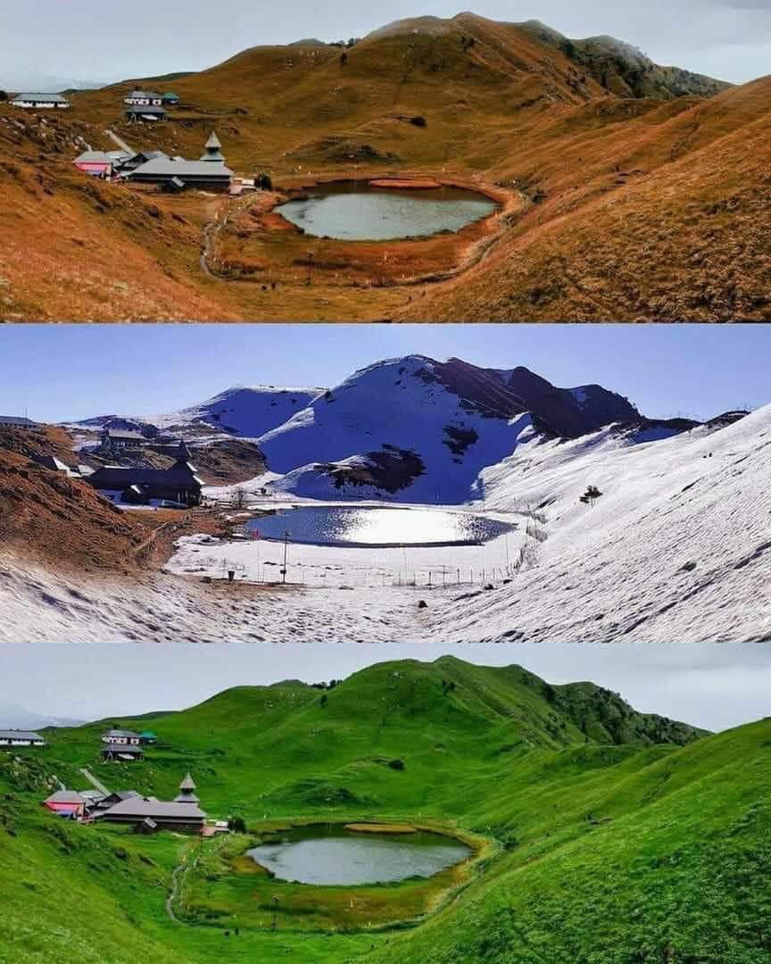 Nature of india 3 different seasons with same place😍