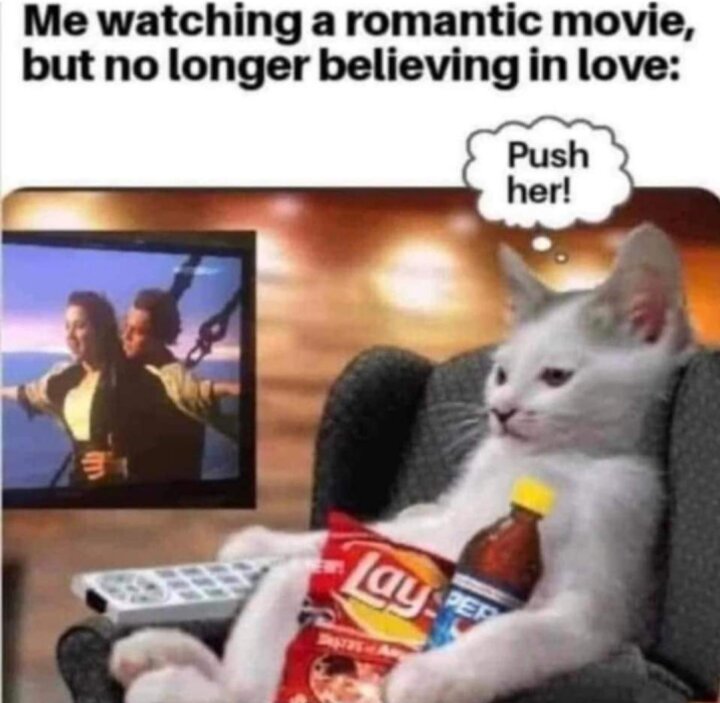 Not a hopeless romantic😁