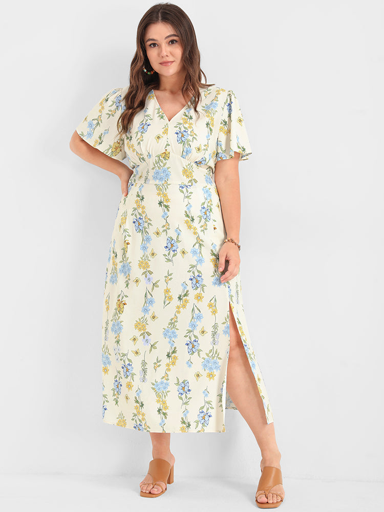 Solid Lace Patchwork Ruffled Split Midi Dress
http://shrsl.c
