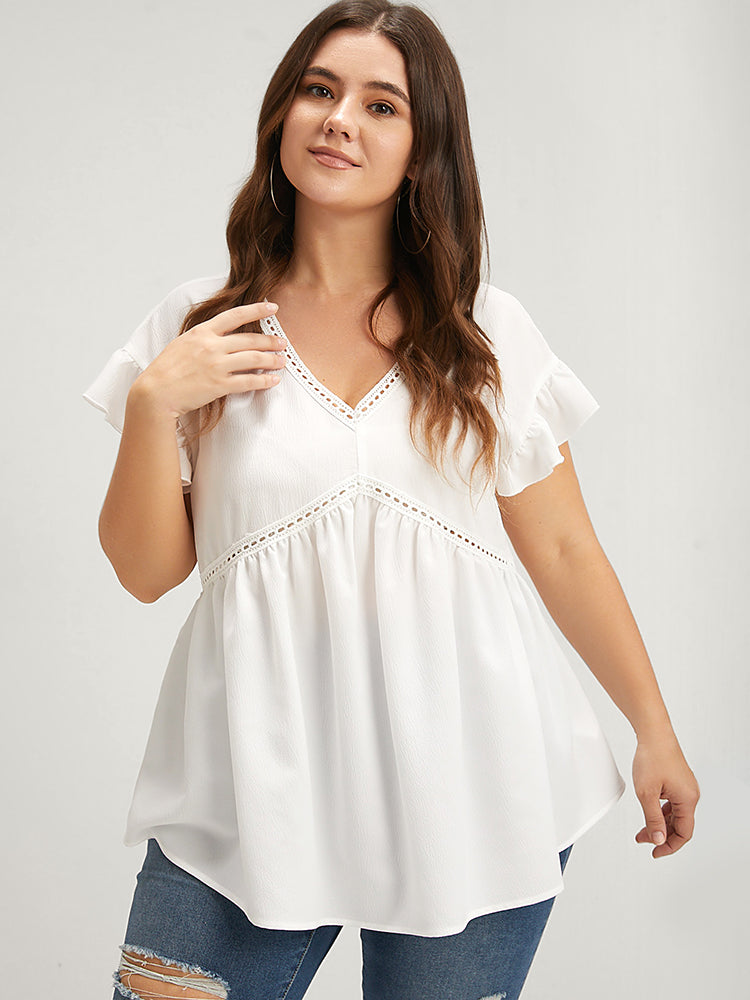 Plain Ruffles Cap Sleeve Cut Out Blouse
http://shrsl.com/3me