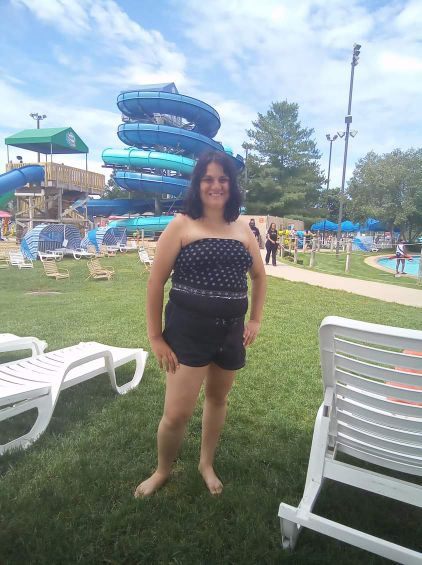 this is me at the water park