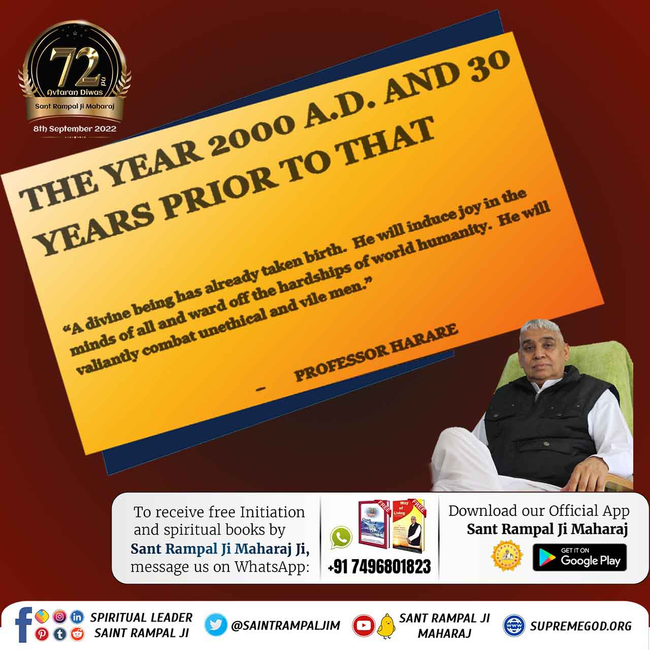 THE YEAR 2000 A.D. AND 30

YEARS PRIOR TO THAT

"A divine be