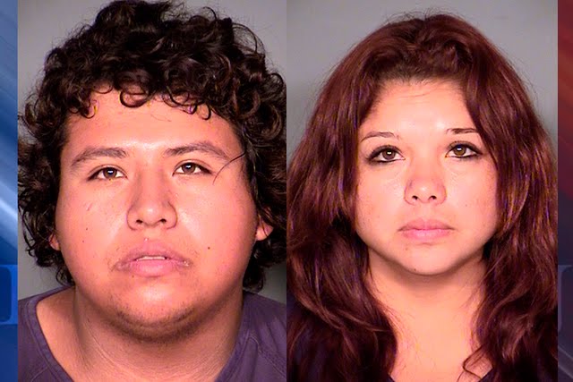 An Idaho woman who was arrested Monday in Las Vegas after he