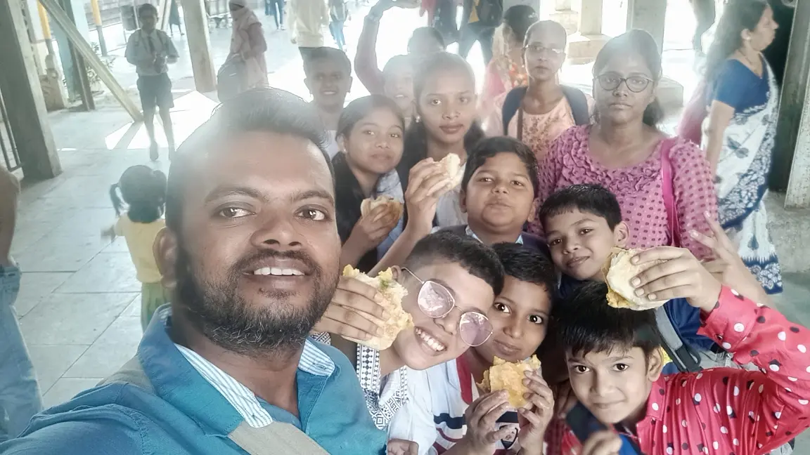Serving Humanity

On the way to children program in a colleg