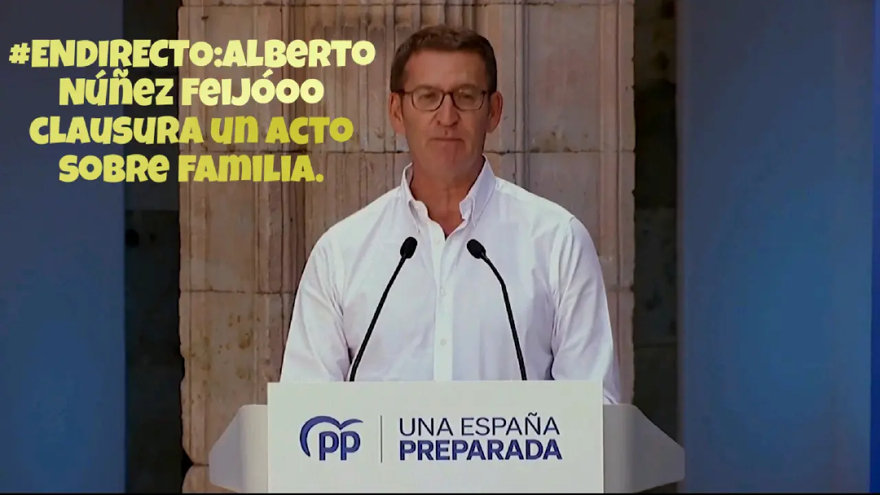 🔵 #ENDIRECTO:Alberto Núñez Feijóoo clausura un acto sobre la
