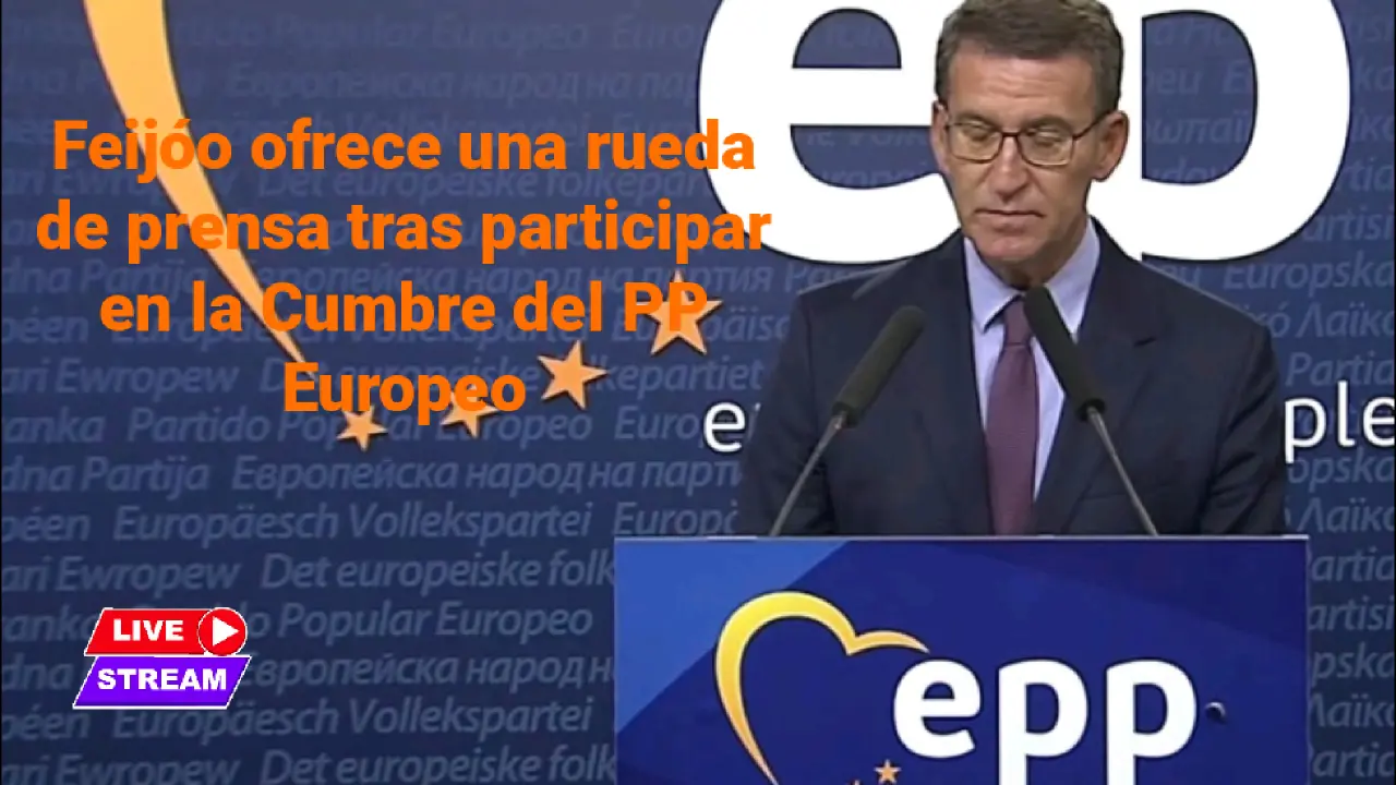 Feijóo ofrece una rueda de prensa tras participar en la Cumb