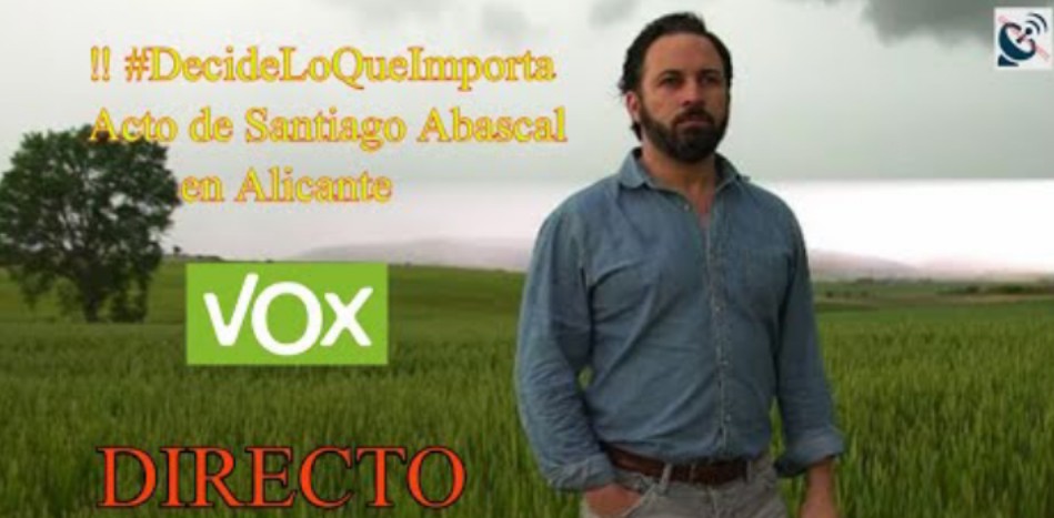 #DecideLoQueImporta | Acto de Santiago Abascal en Alicante.
