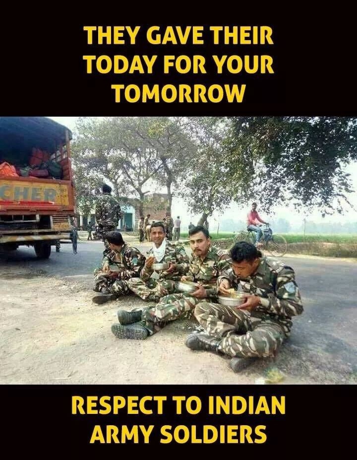 Indian army salute