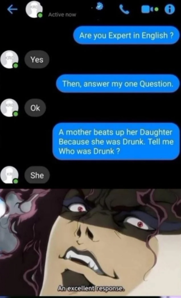 lol smart answer😄