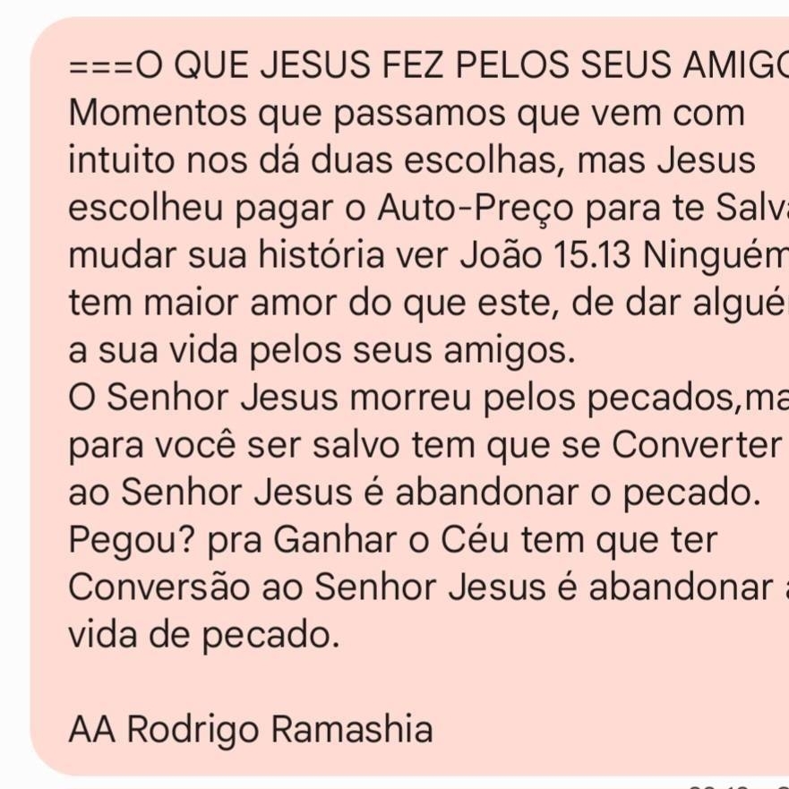 mensagem do Coração de Deus