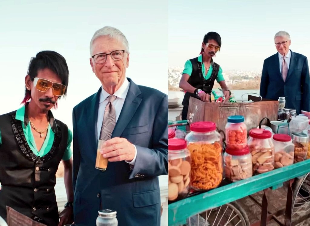Dolly chaiwala with Bill Gates #Bill_Gates