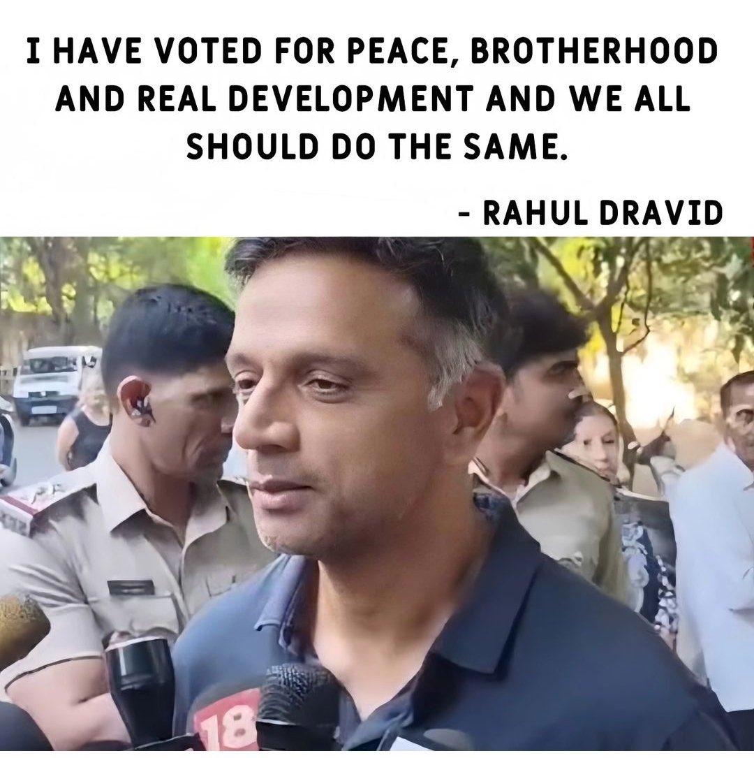 #RahulDravid #vote