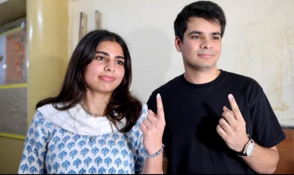 First time voters 
Children of Priyanka Gandhi and Robert Va