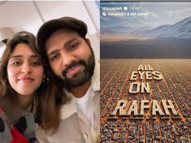 Rohit Sharma's wife posted on social media 
She had supporte