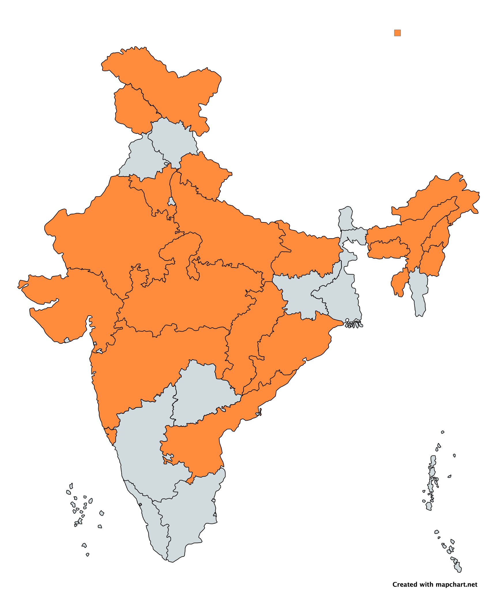 Saffron wins! almost all States 
#BJP
#NDA