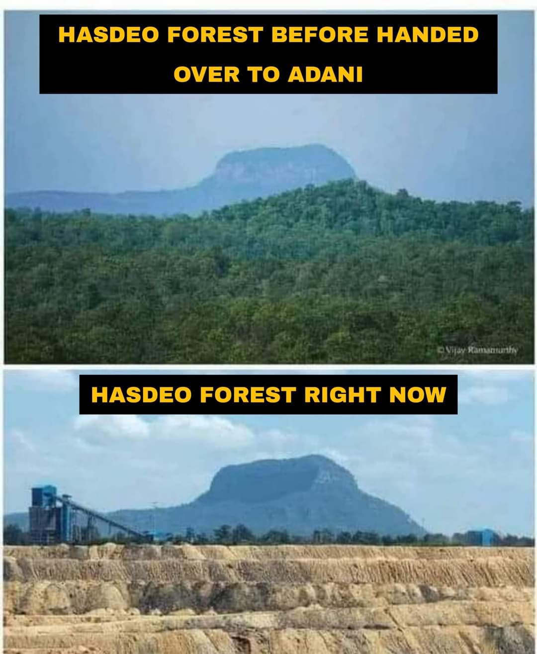 हरा भरा जंगल से अब क्या हो गया...
#हसदेव
#chattisgarh