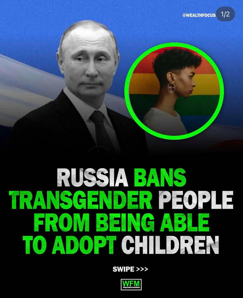 LGBT has been banned in Russian! #Transgender