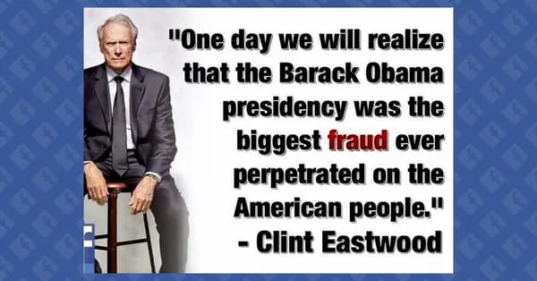Do you agree with Clint Eastwood?