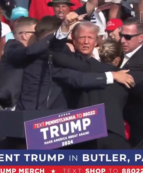 Shooter attack at Trump's Rally in Pennsylvania #Trump