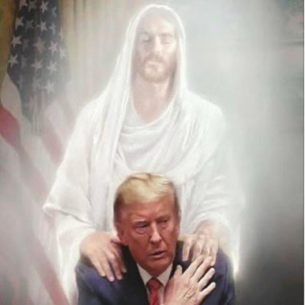 Jesus Christ's hand with you. No one can kill !!! #Trump2024