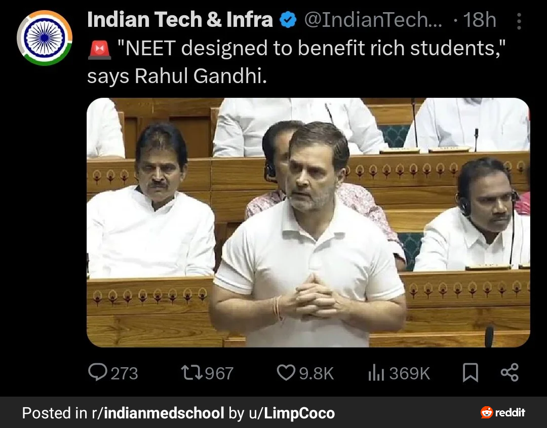 "#NEET designed to benefit rich people"