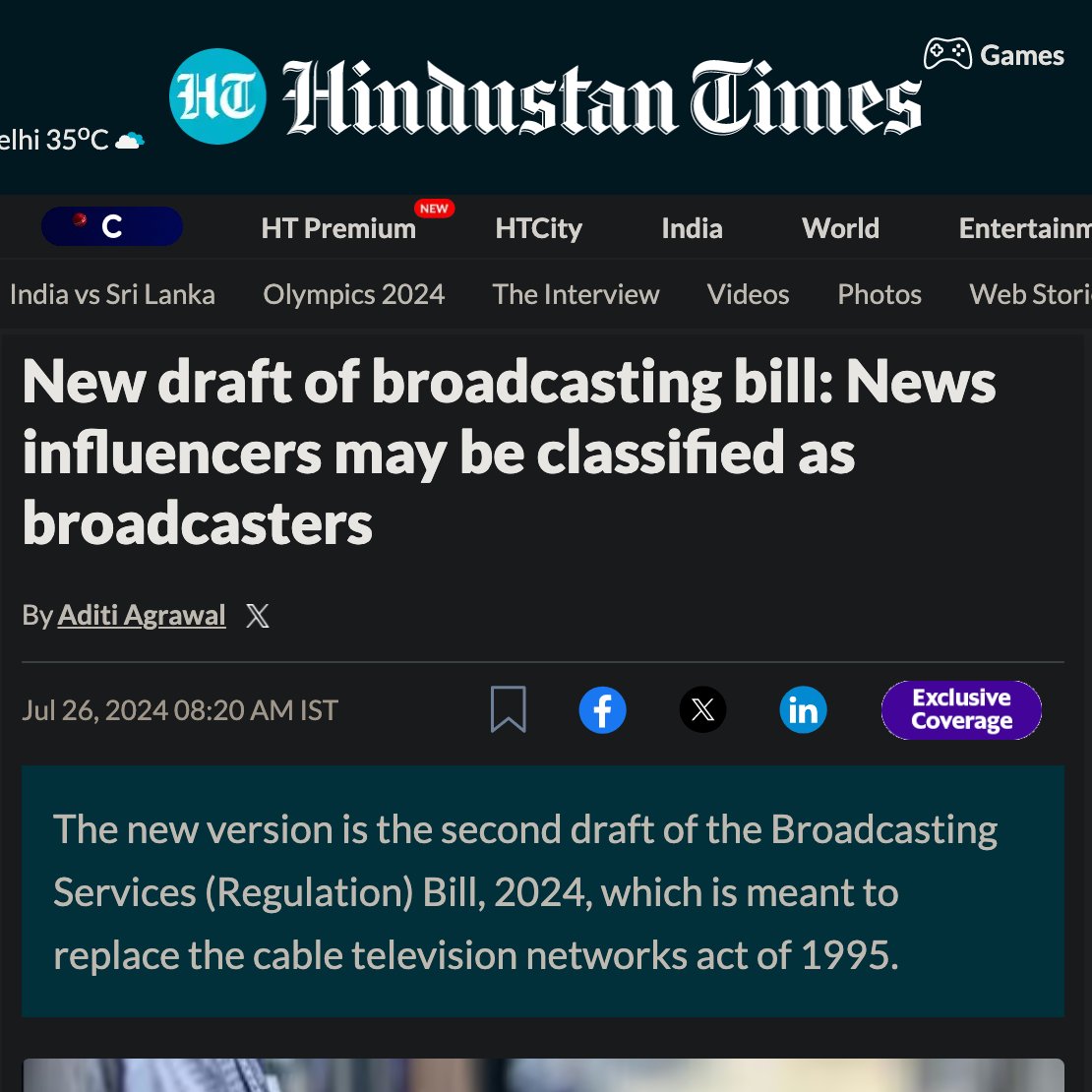 Broadcast Bill threatens the independence of the press, curb