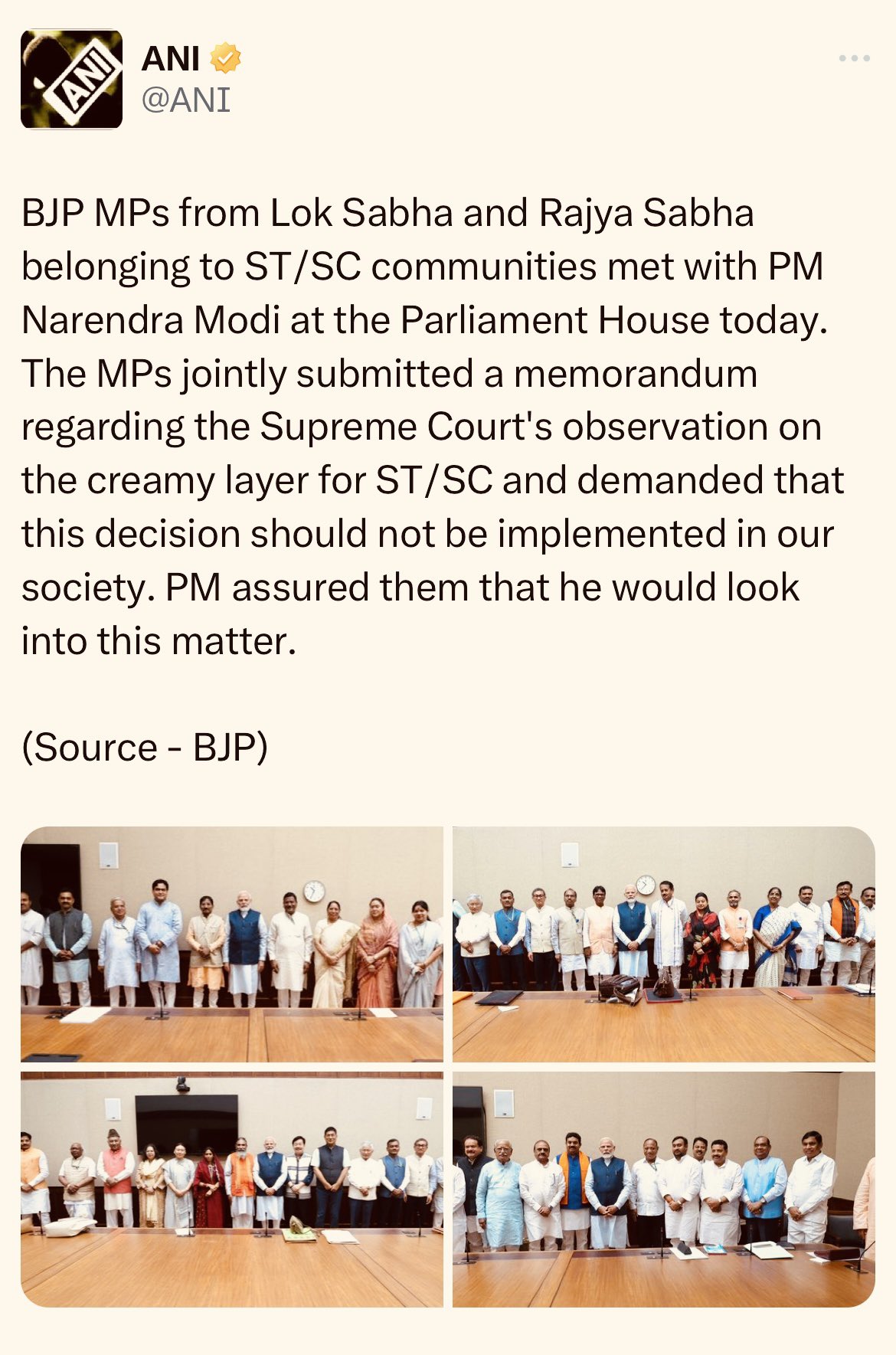 Creamy layer will not be allowed in SC/ST reservation... #SC