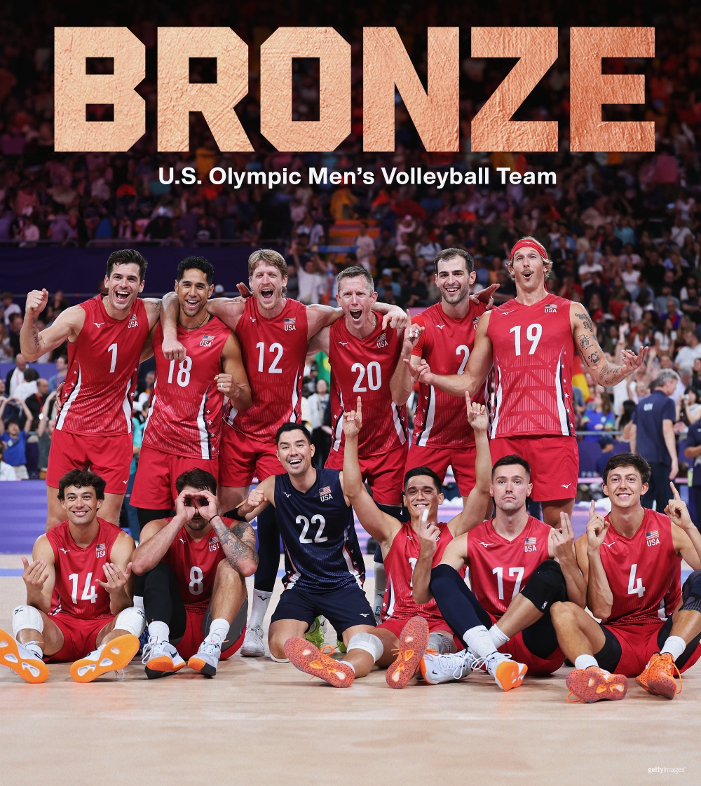 Bronze 🥉 medal 
US Olympic men's volleyball team in Paris #P