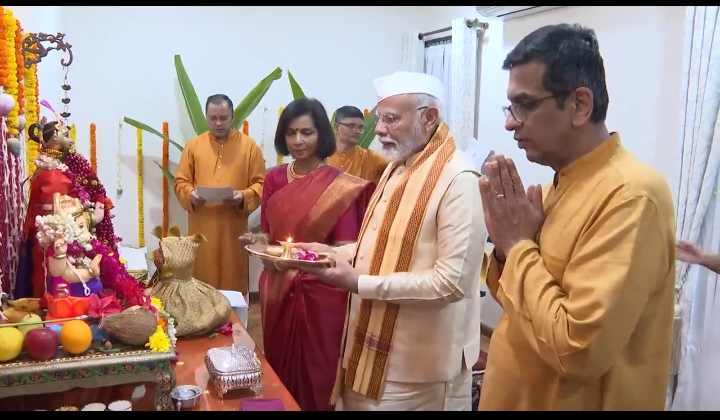 Chief Justice of India Dy Chandrachud's participation in Gan
