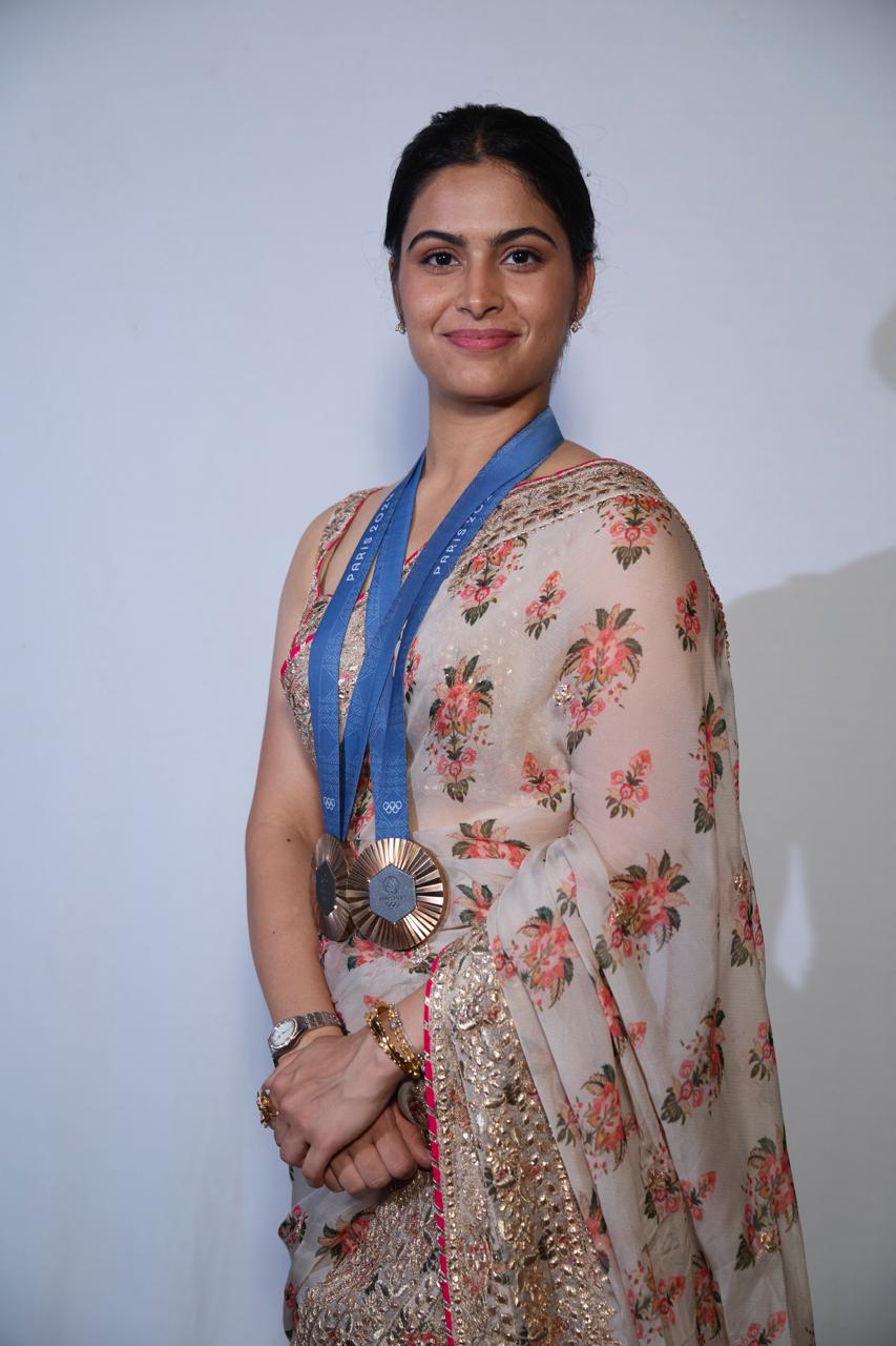 Manu Bhaker is just happy with the bronze model. And Showing