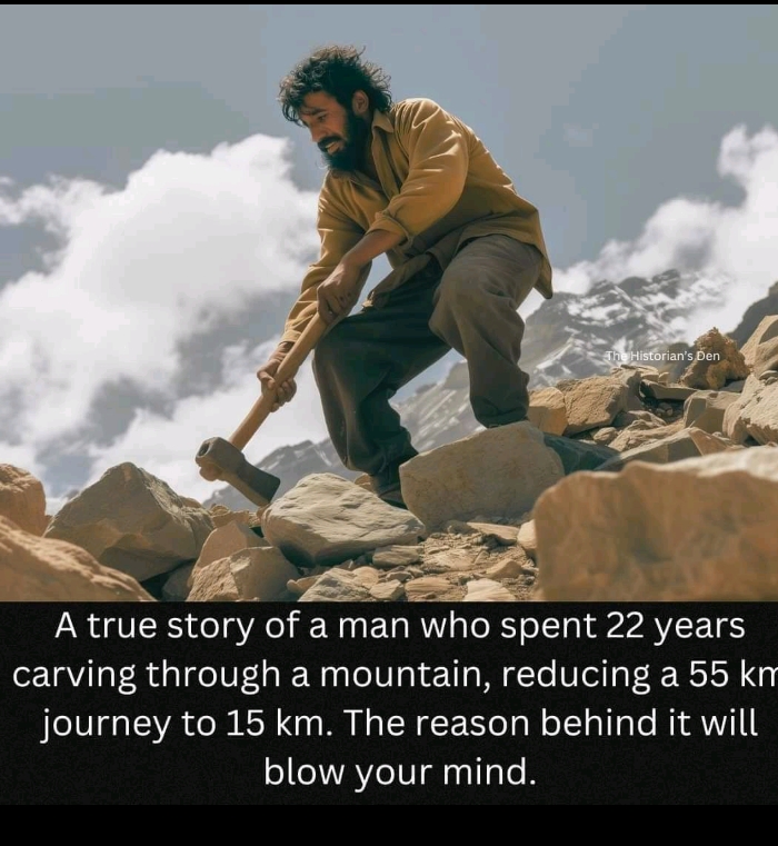 यह दशरथ मांझी की कहानी है, जिन्हें 'माउंटेन मैन' के नाम से भ
