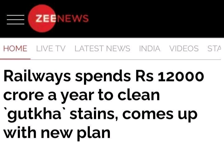 But the government couldn't ban gutkha 🤡