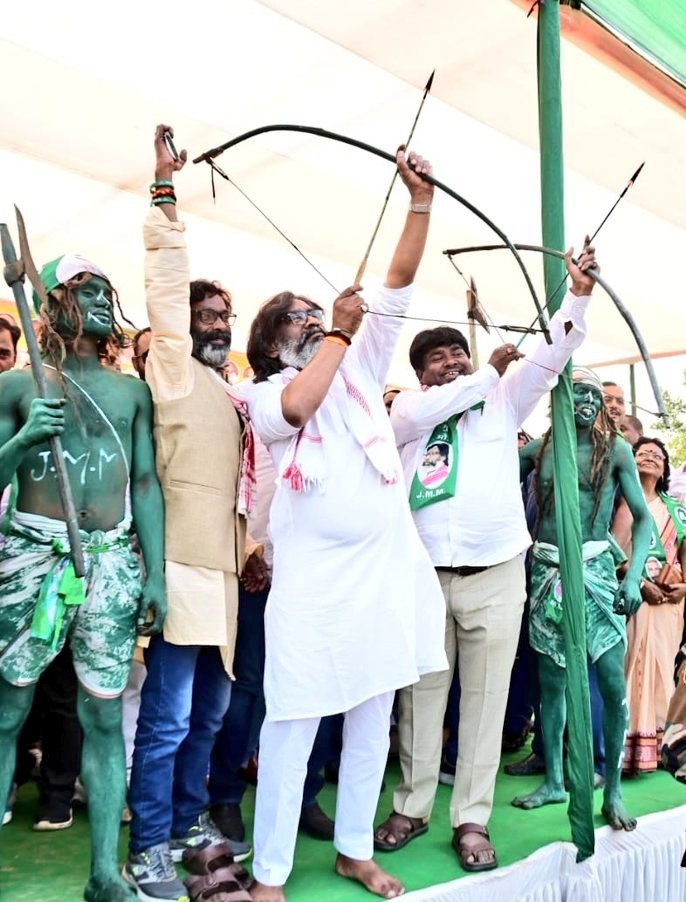 #Jharkhand mein Hemant Soren ke sath INDIA alliance asani se