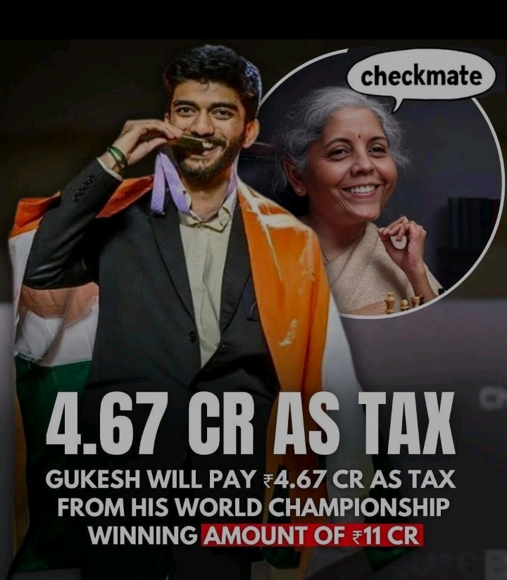Tax Tax Tax Tax !!!!

World chess championship winner #Gukes