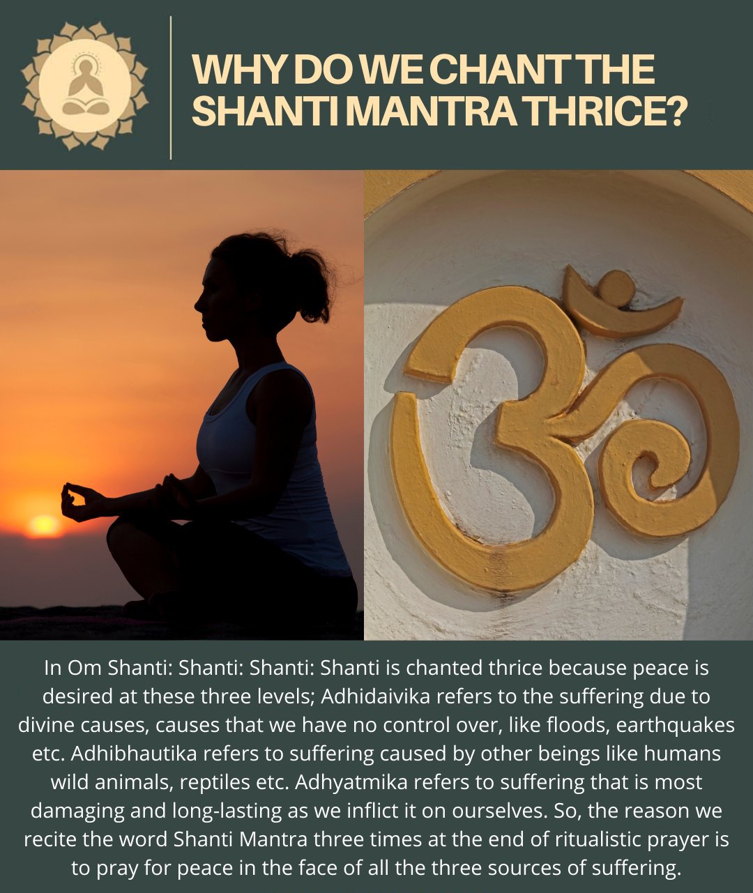 Om Shanti 

ॐ शांति