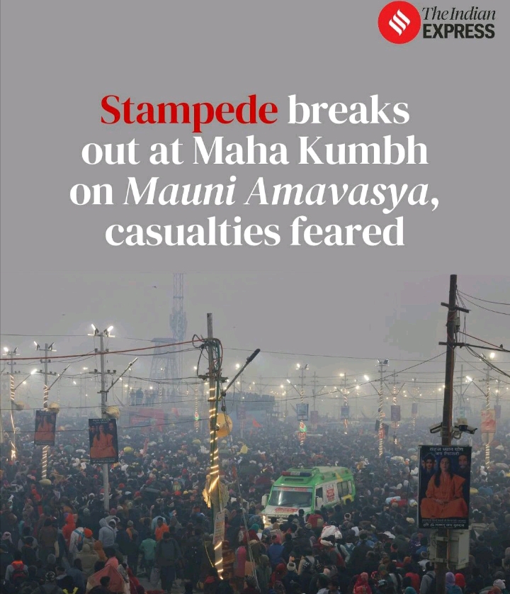 #STAMPEDE breaks out ahead of 'Amrit Snan' on 'Mauni Amavasy