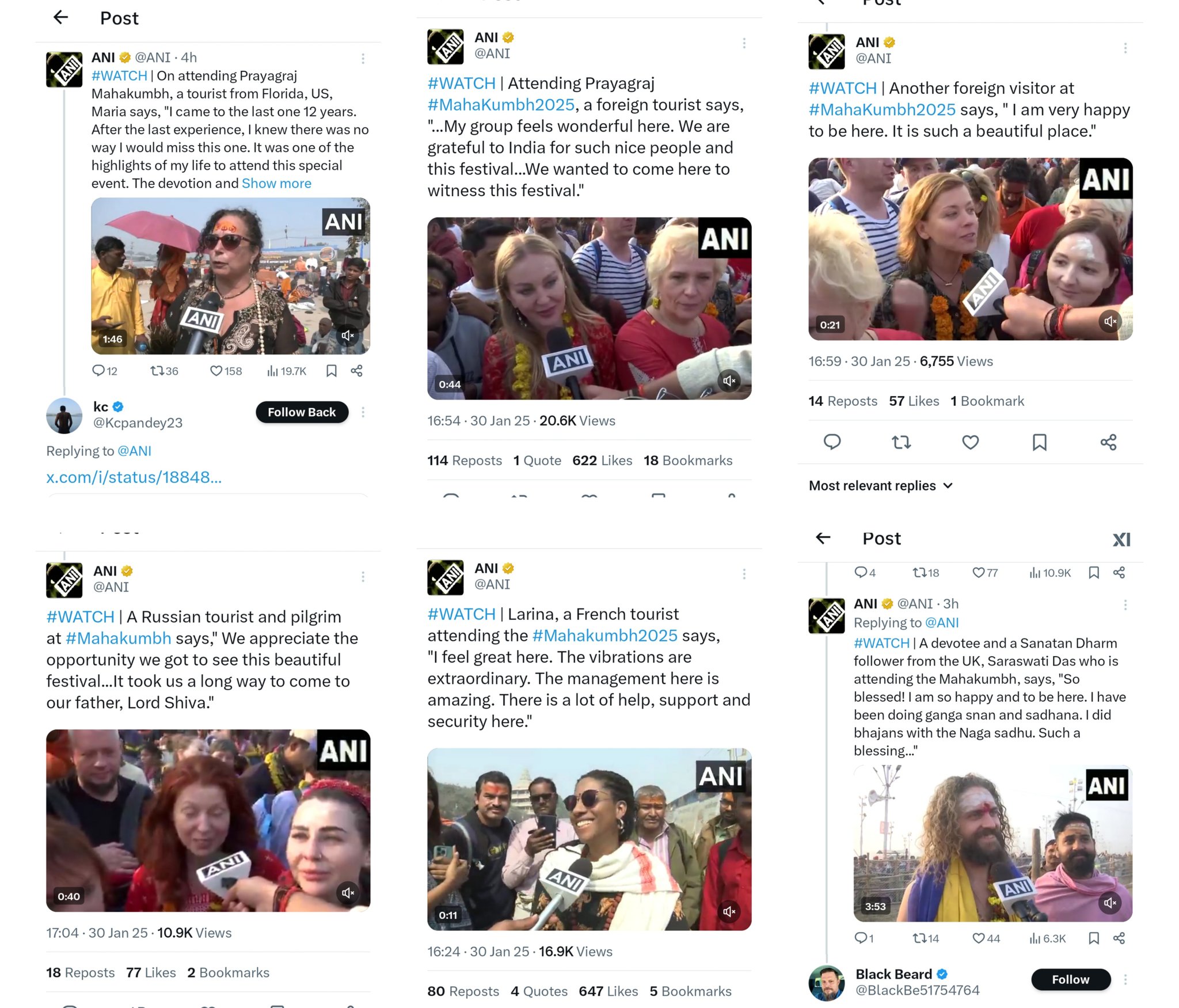 foreigners like #MahaKumbh #ANI report