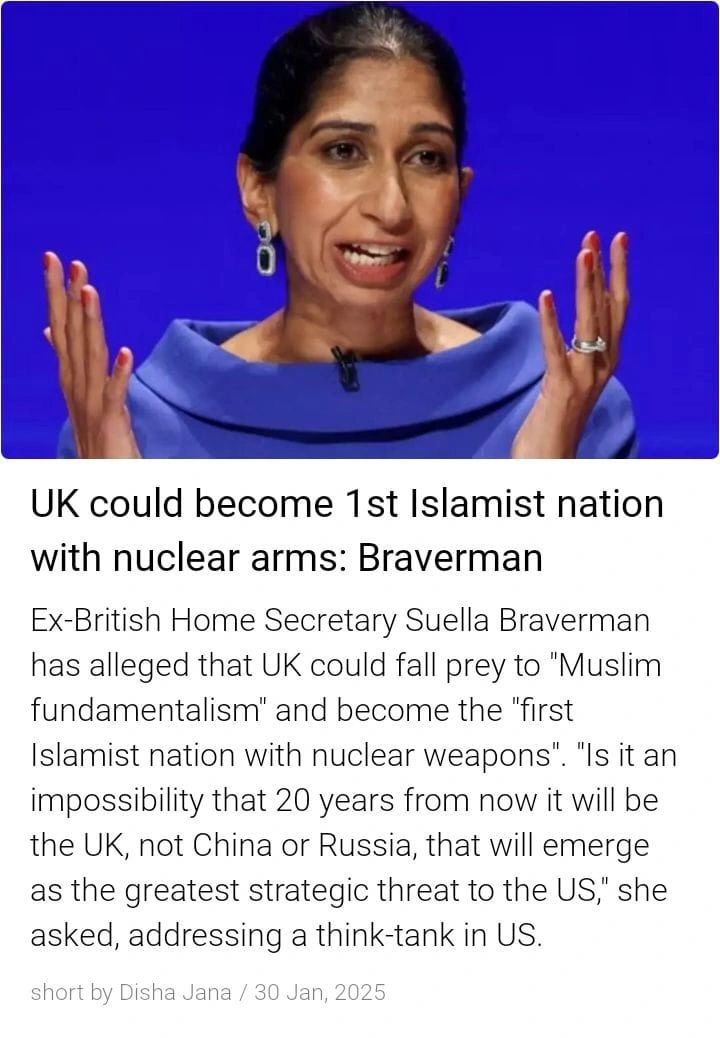 The UK could Islamist nation - suella braverman #UnitedKingd