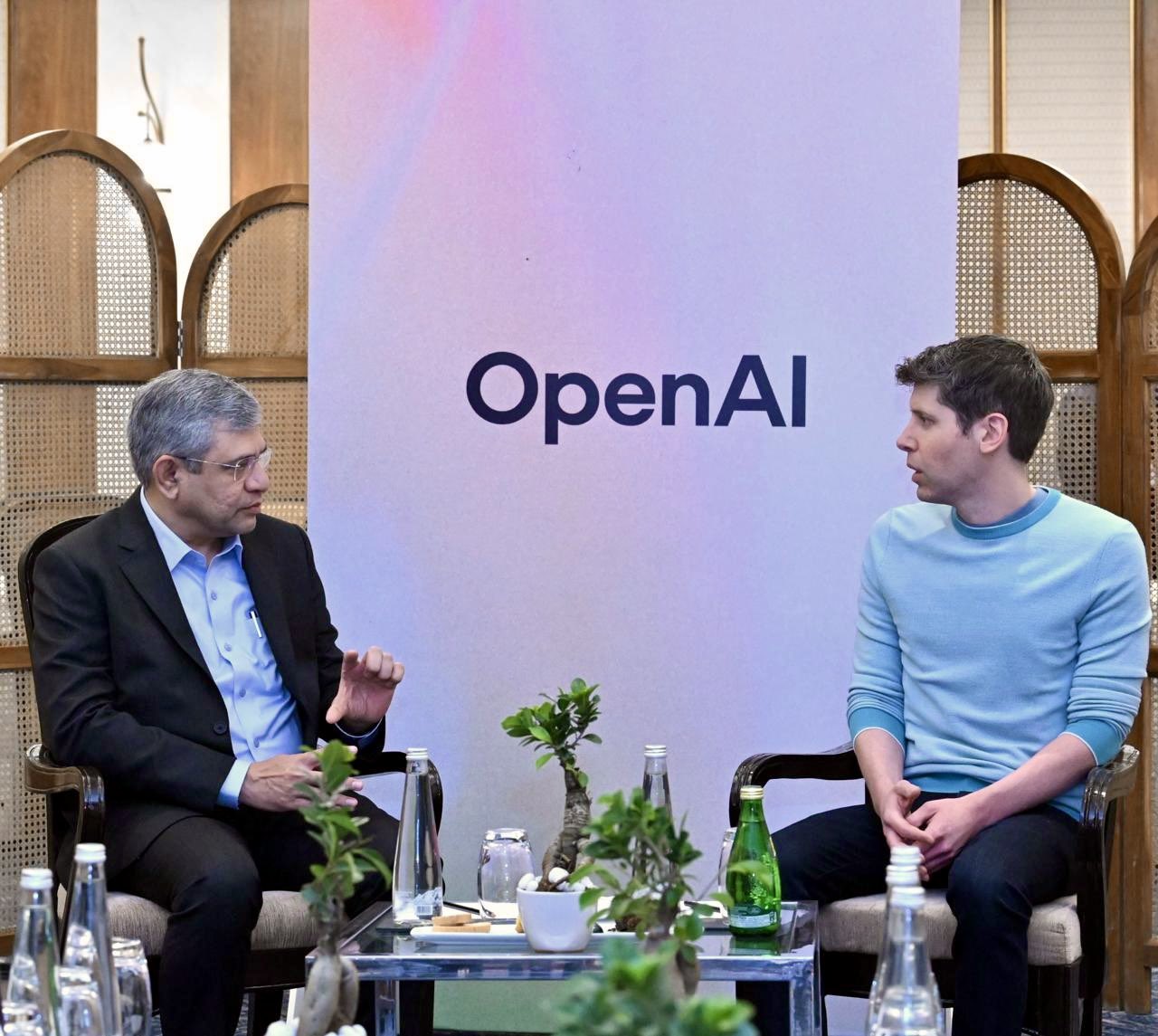 OpenAI CEO Sam Altman is meeting with Ashwini Vaishnaw, IT m
