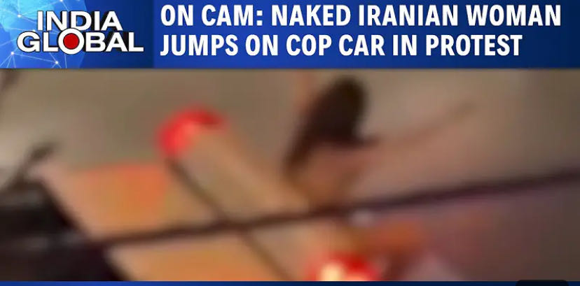 Iranian girl  naked protest in Mashad .
http://youtube.com/p