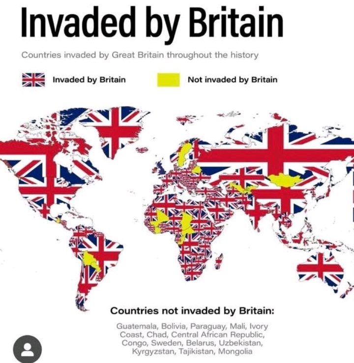 Britain has ruled in each country. Their genes are everywher