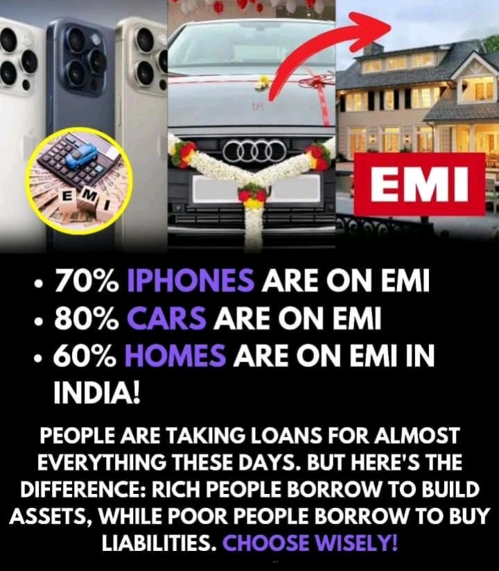 Indians are dependent on #EMI...