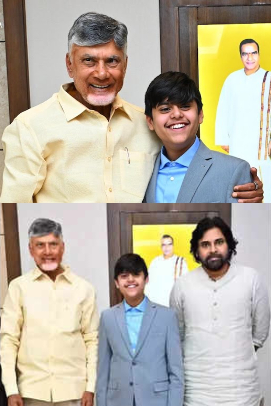 Andhra Pradesh Chief Minister Chandrababu Naidu and Vice Chi