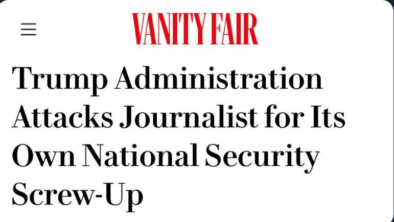 Journalist Jeffrey Goldberg was mistakenly added to a Trump 