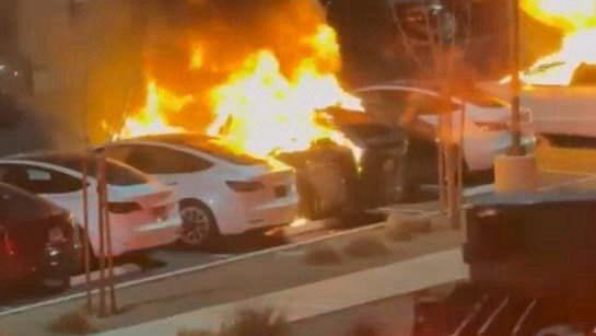 Man Charged With Destroying Teslas In Las Vegas, Amid Anti-M