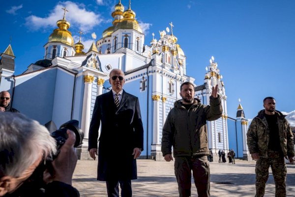 Biden and zelensky in Ukraine