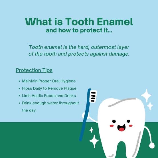 To protect tooth enamel, practice good oral hygiene by brush