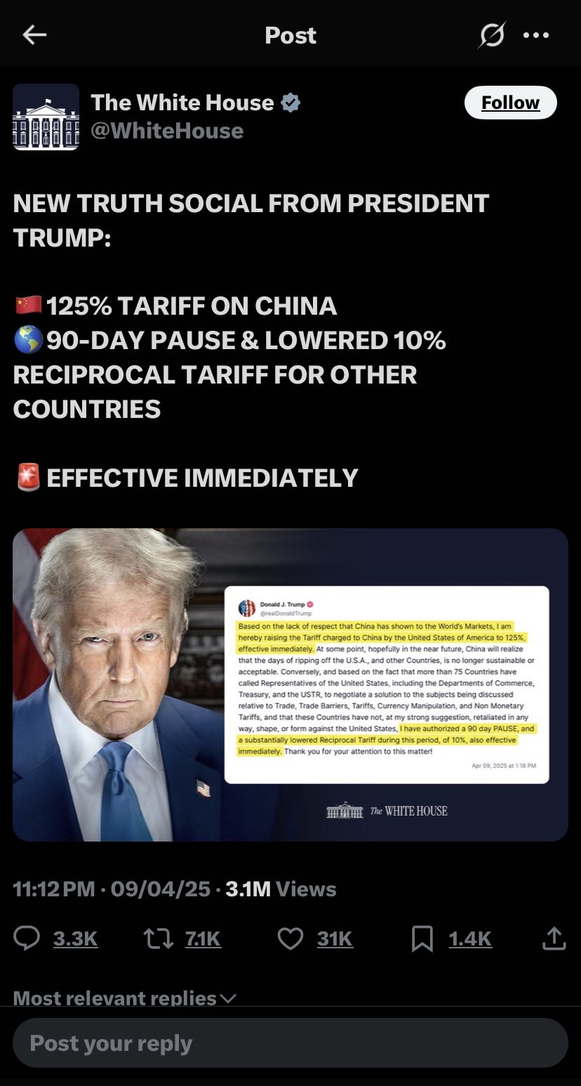 In stunning U-turn, Trump walks back some tariffs, triggerin