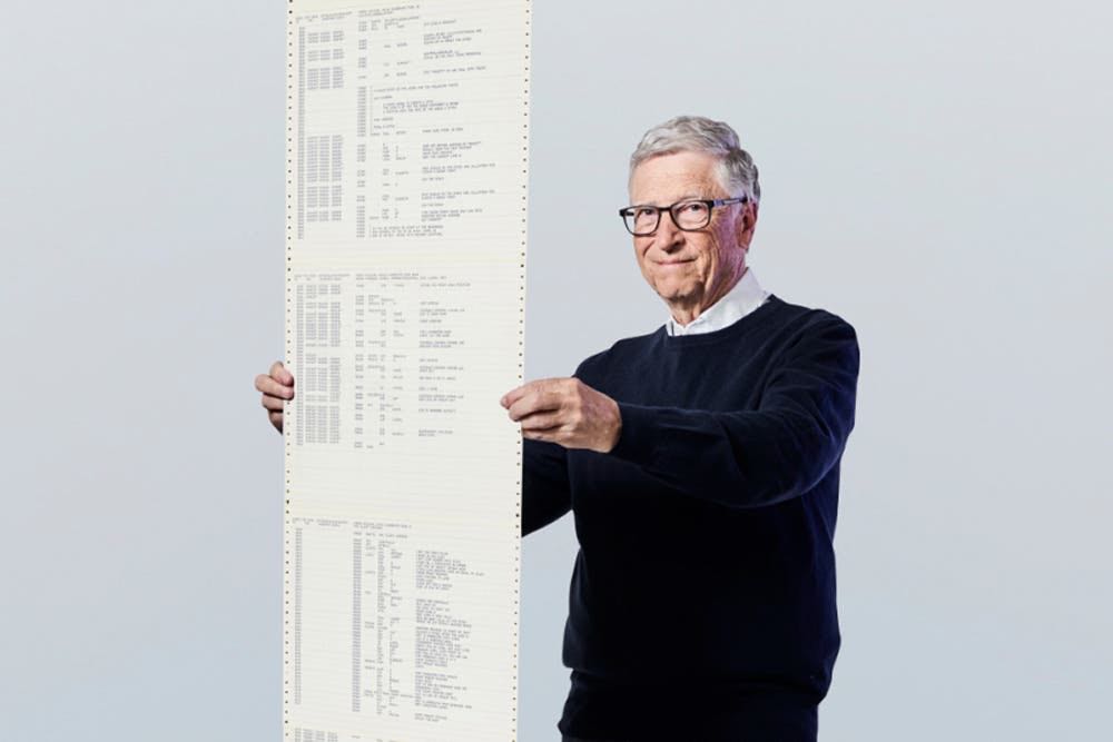 Microsoft founder Bill Gates reflects upon a 50-year-old com