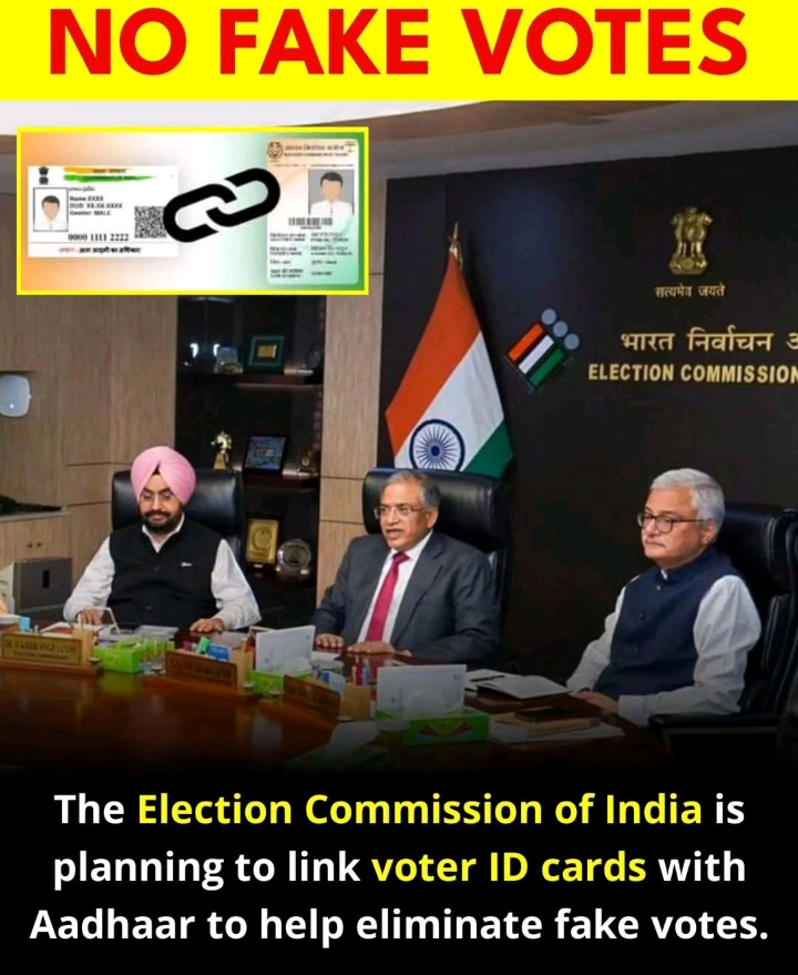 ECI planning to eliminate fake votes !
#ECI #VoterID #Aadhaa